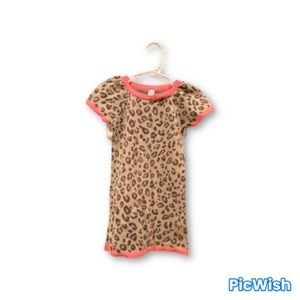 Animal print cotton dress